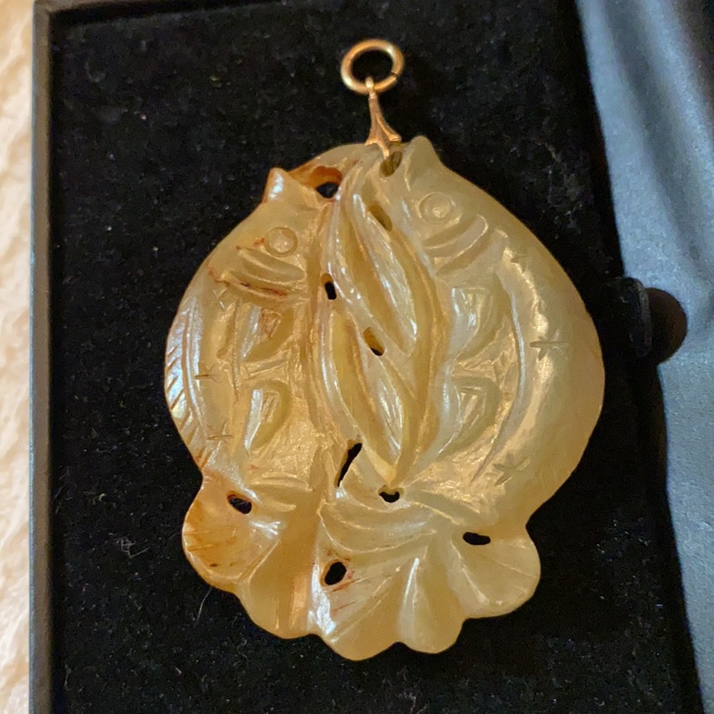 Vintage Burmese Natural Jadeite  pendant